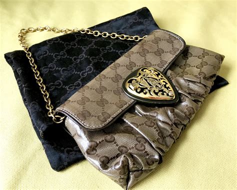 Gucci heart clutch